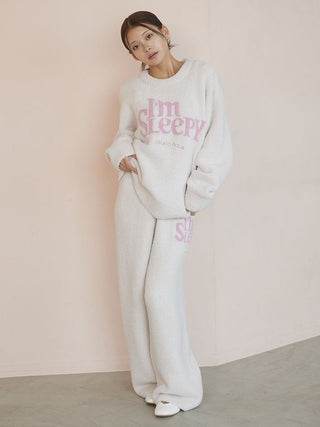 Powder Sleepy Logo Jacquard Pullover & Pants Set