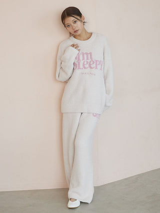 Powder Sleepy Logo Jacquard Pullover & Pants Set