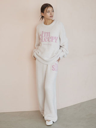 Powder Sleepy Logo Jacquard Pullover & Pants Set