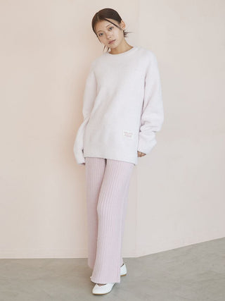Colorful Powder Pullover & Baby Moco Rib Knit Pants Set