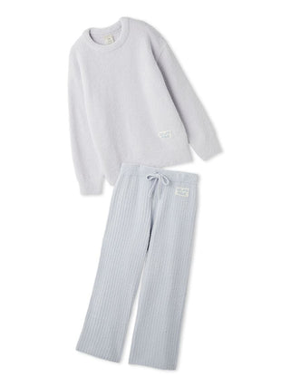 Colorful Powder Pullover & Baby Moco Rib Knit Pants Set