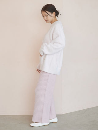 Colorful Powder Pullover & Baby Moco Rib Knit Pants Set