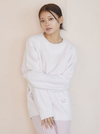 Colorful Powder Pullover & Baby Moco Rib Knit Pants Set