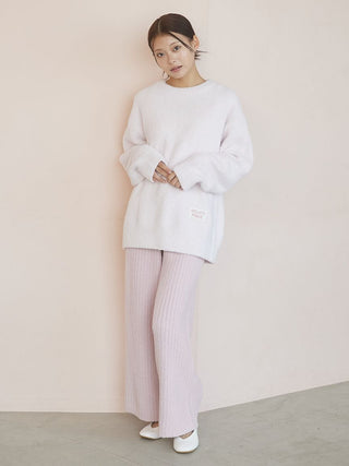 Colorful Powder Pullover & Baby Moco Rib Knit Pants Set