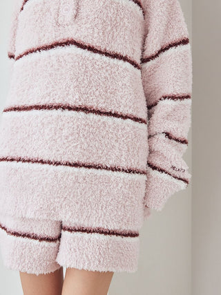 Gelato Narrow Border Pullover With Polo Collar