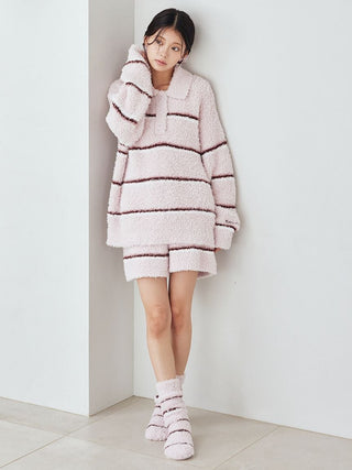 Gelato Narrow Border Pullover With Polo Collar