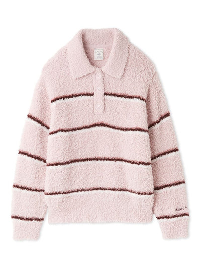 Gelato Narrow Border Pullover With Polo Collar gelato pique