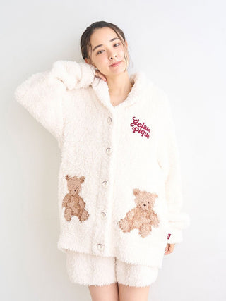 [HOLIDAY] Gelato Snow Bear Jacquard Shawl Cardigan