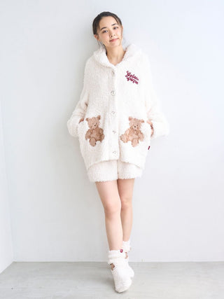 [HOLIDAY] Gelato Snow Bear Jacquard Shawl Cardigan