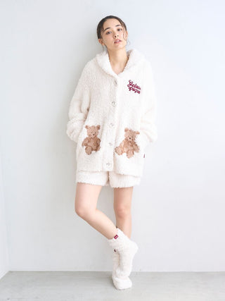 [HOLIDAY] Gelato Snow Bear Jacquard Shawl Cardigan