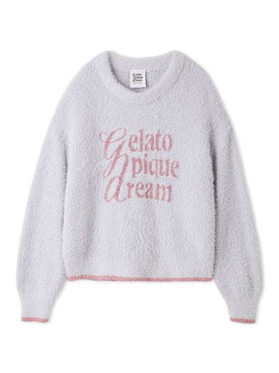 Glittering Feather Pullover gelato pique