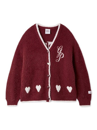 [HOLIDAY] Glittering Feather Cardigan gelato pique