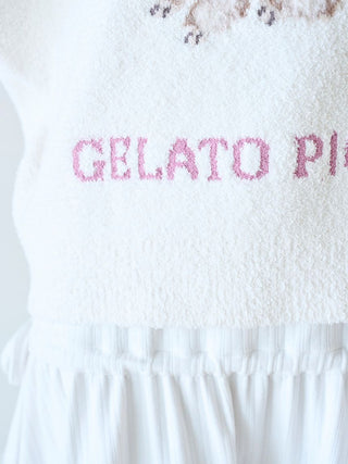 Ribbon Poodle Jacquard Pullover