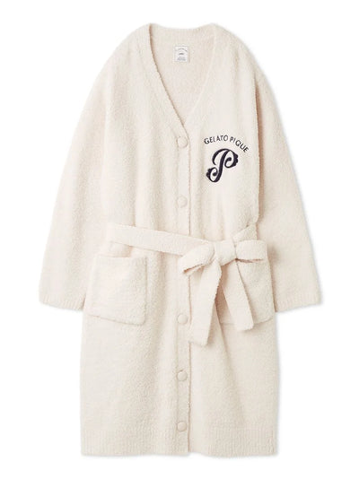 Powder Emblem Motif Cardigan gelato pique