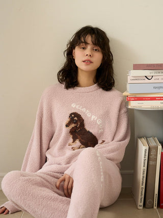 Baby Moco Dachshund / Schnauzer Jacquard Pullover & Pants Set