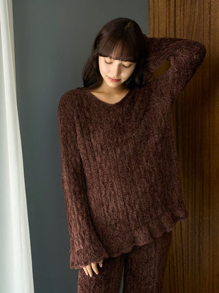 Feather Patterned Pullover