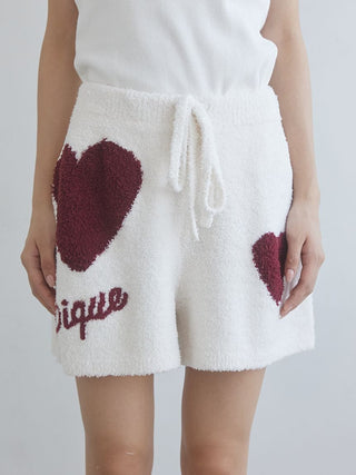 Heart Jacquard Pullover & Shorts Set