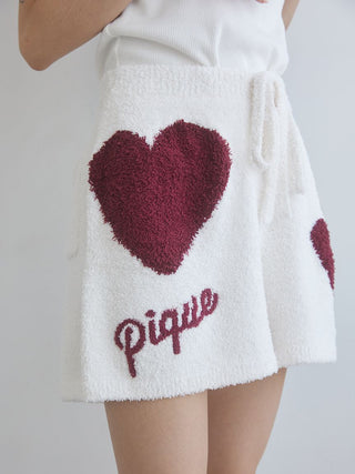 Heart Jacquard Pullover & Shorts Set