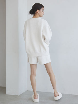 Heart Jacquard Pullover & Shorts Set