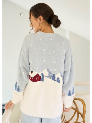 [HOLIDAY] Skiing Bear Jacquard Pullover