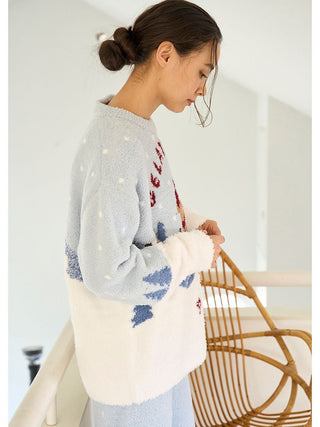 [HOLIDAY] Skiing Bear Jacquard Pullover