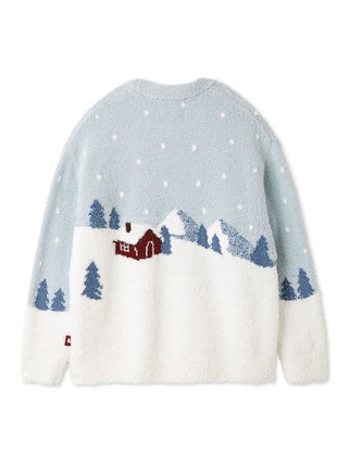 [HOLIDAY] Skiing Bear Jacquard Pullover