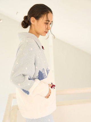 [HOLIDAY] Skiing Bear Jaquard Cardigan