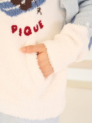 [HOLIDAY] Skiing Bear Jaquard Cardigan