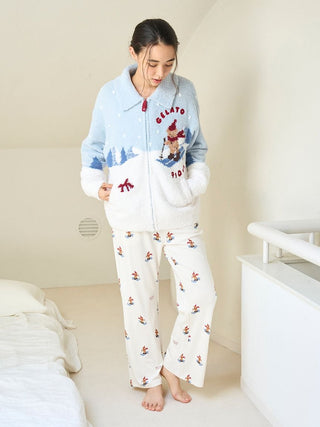 [HOLIDAY] Skiing Bear Jaquard Cardigan