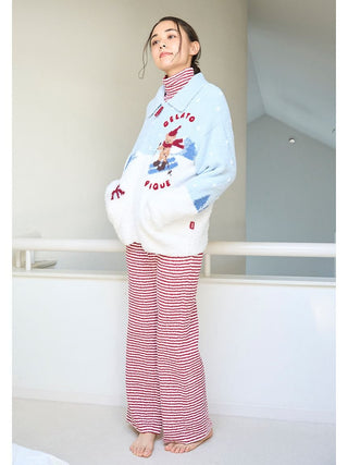 [HOLIDAY] Skiing Bear Jaquard Cardigan