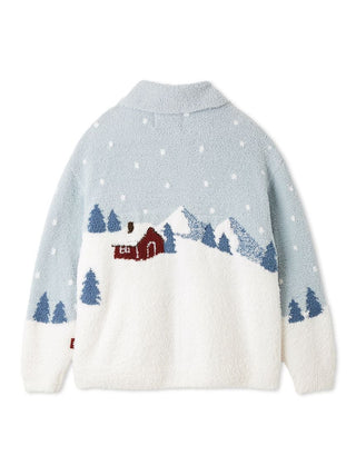 [HOLIDAY] Skiing Bear Jaquard Cardigan