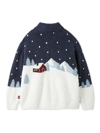[HOLIDAY] Skiing Bear Jaquard Cardigan