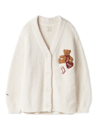 Baby Moco Teddy Bear Sagara Cardigan gelato pique