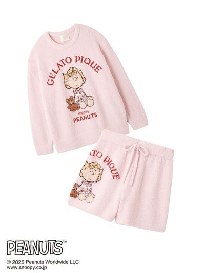 [PEANUTS] Original Art Jacquard Pullover & Shorts Set gelato pique