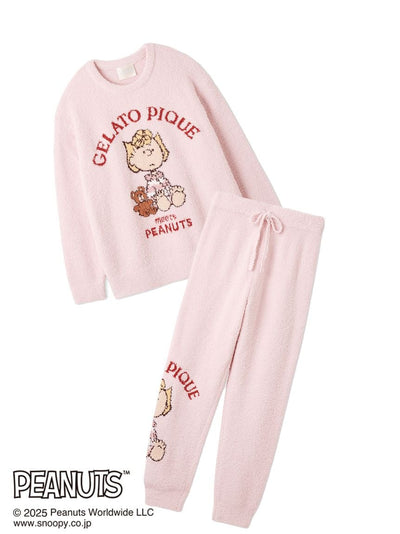 [PEANUTS] Original Art Jacquard Pullover & Pants Set gelato pique