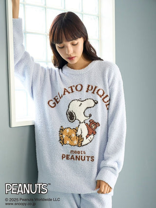 [PEANUTS] Original Art Jacquard Pullover & Pants Set