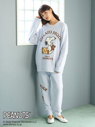 [PEANUTS] Original Art Jacquard Pullover & Pants Set