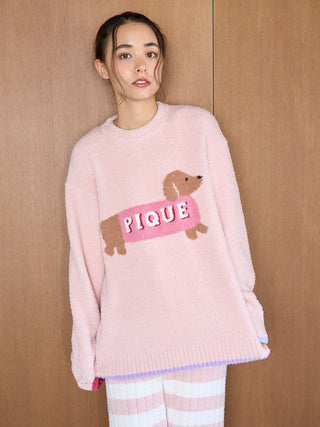 Baby Moco Dachshund Jacquard Pullover