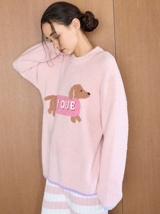 Baby Moco Dachshund Jacquard Pullover