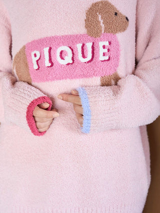 Baby Moco Dachshund Jacquard Pullover