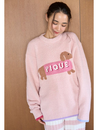 Baby Moco Dachshund Jacquard Pullover