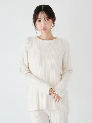 Thermal Smoothie Random Rib Pullover