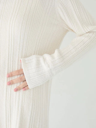Thermal Smoothie Random Rib Pullover