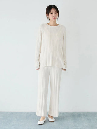 Thermal Smoothie Random Rib Pullover