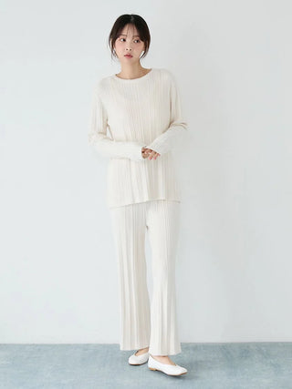 Thermal Smoothie Random Rib Pullover