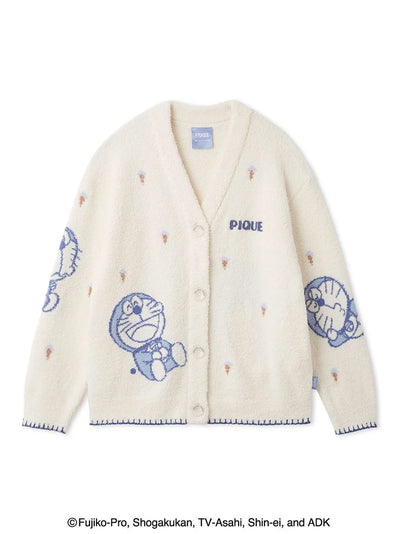 [Doraemon] Women’s Baby Moco Jacquard Cardigan gelato pique