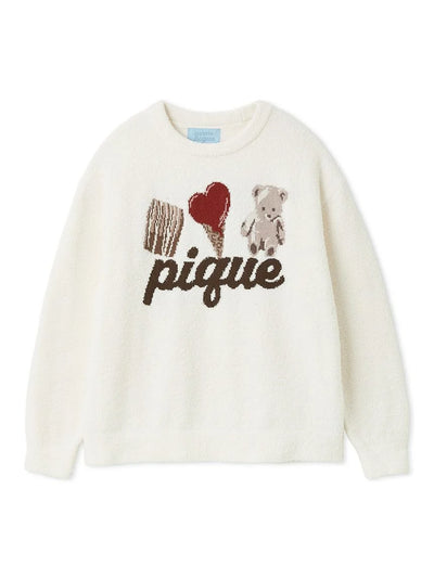 [Valentine] Baby Moco One-point Jacquard Pullover gelato pique