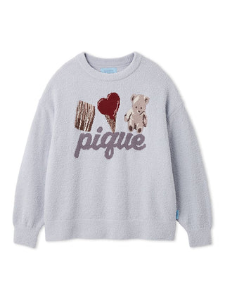 [Valentine] Baby Moco One-point Jacquard Pullover