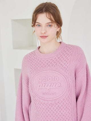 [Valentine] Airy Moco Aran Pullover