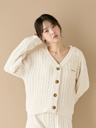 Spring Airy Moco Aran Cardigan
